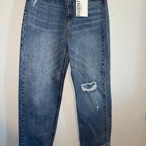 EVIDNT Los Angeles Size 6 Women's Blue Distressed Jeans MALIBU GIRLFRIEND